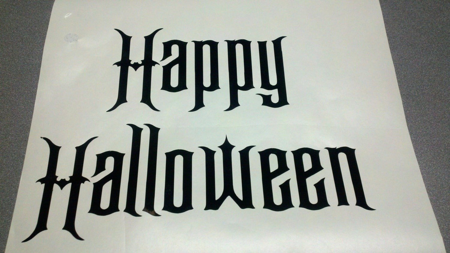 Happy Halloween Vinyl Decal