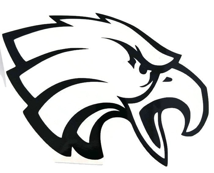 Eagle Decal Vinyl Decal Black 4x6"