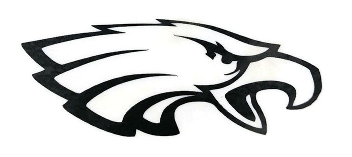 Eagle Decal Vinyl Decal Black 3"