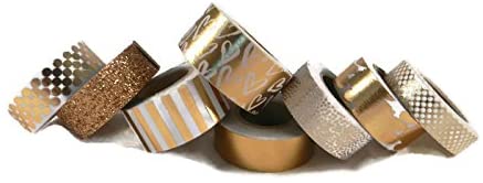 Rose Gold Copper Washi Tape Assortment