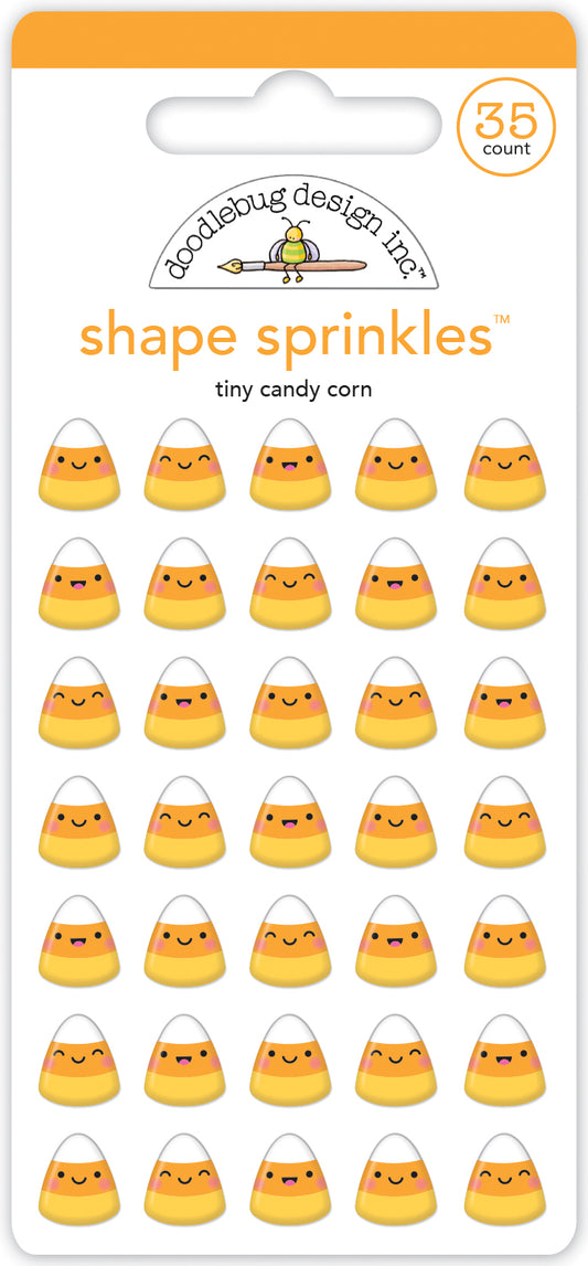 Tiny candy corn Sprinkle Epoxy Stickers