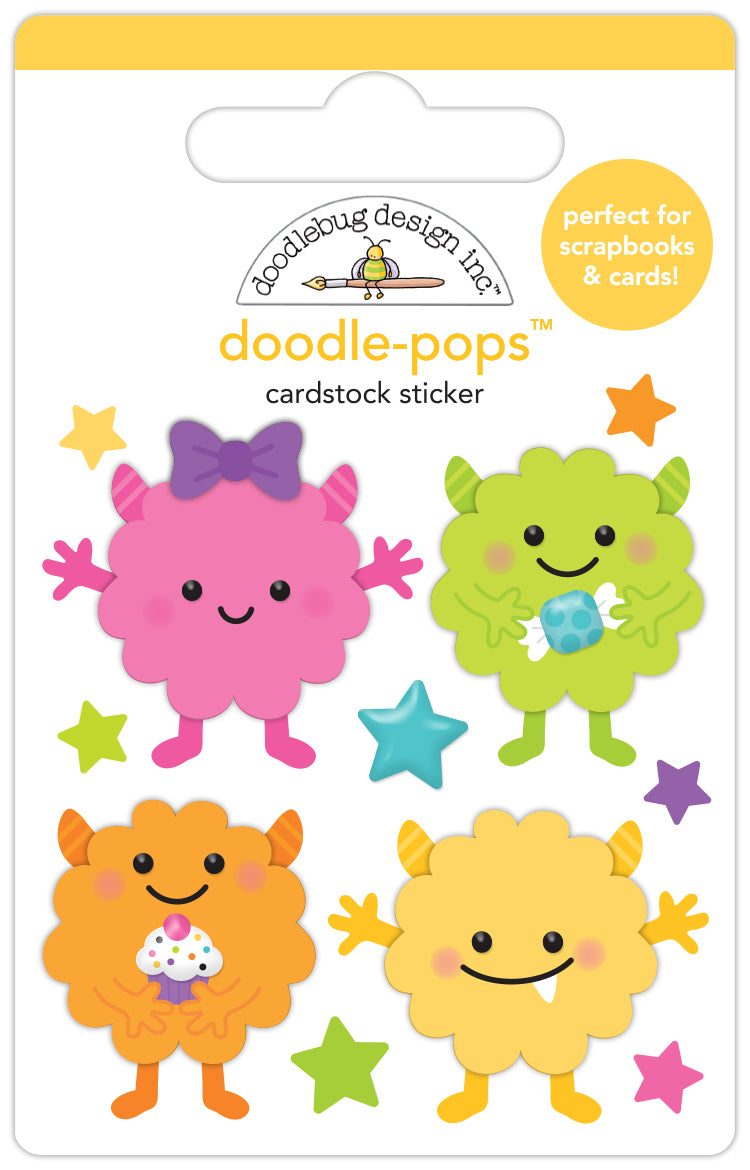 Monster Madness Mini Monsters Doodle Pop Stickers