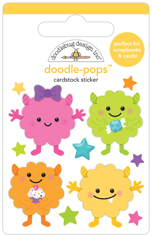 Monster Madness Mini Monsters Doodle Pop Stickers