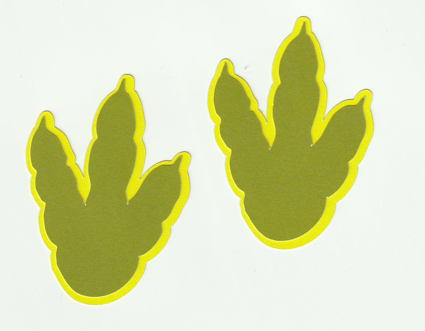 Dinosaur Track Footprint Die Cuts