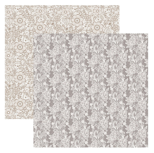 Delicate Lace Scrapbook Paper by Reminisce