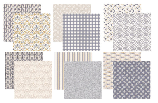 Reminisce French Country Scrapbook Paper Assortment Set