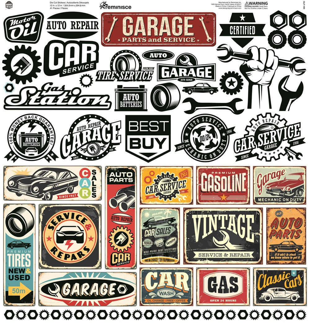 Reminisce Garage Life Stickers