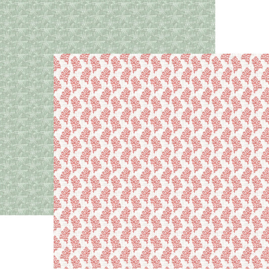 Reminisce Nautical Mood Coral Reef Scrapbook Paper