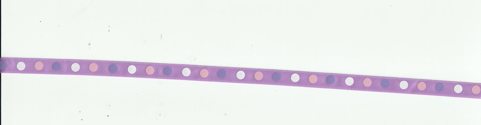 Lavender Satin Polka Dot ribbon