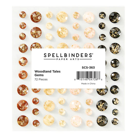 Spellbinders Woodland Tales Gold Flecked Gems