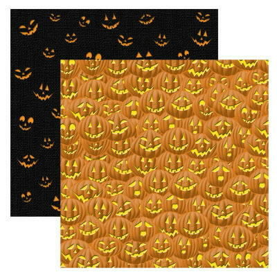 Reminisce Halloween Night Trick or Treat Scrapbook Paper