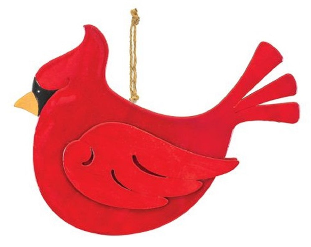 Cardinal Wood Hanging Sign