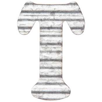 Corrugated Metal Letter T