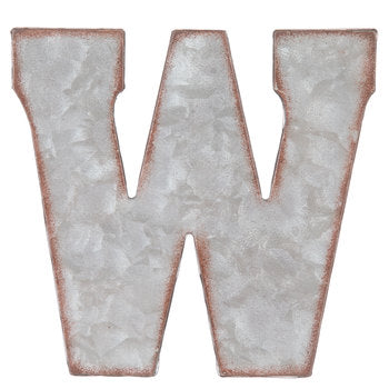 7 Inch Metal Letter W Letter Wall