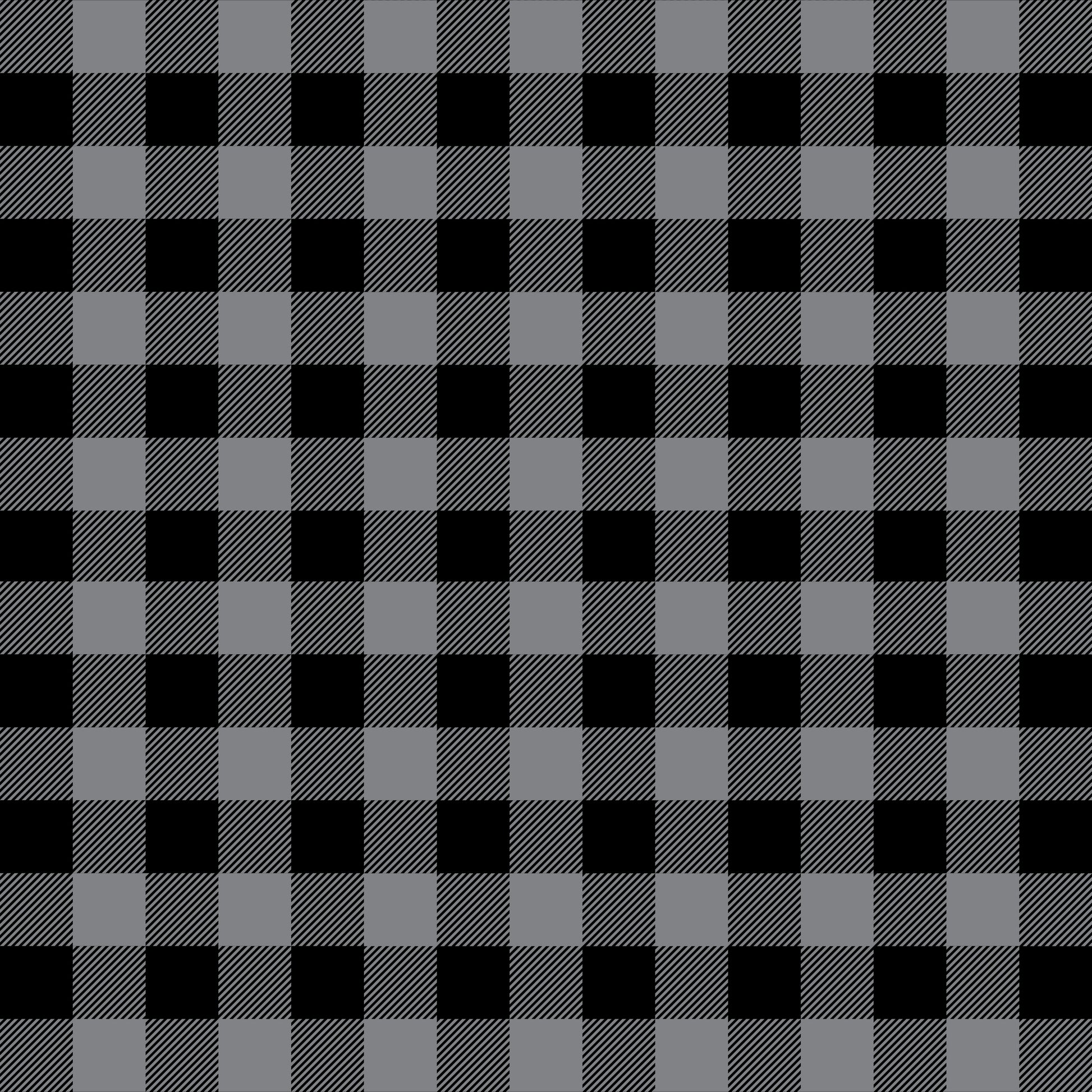 Gray buffalo Plaid Scrapbook Paper