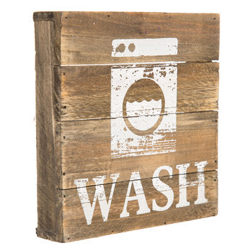 Wash Wood Wall Decor Sign